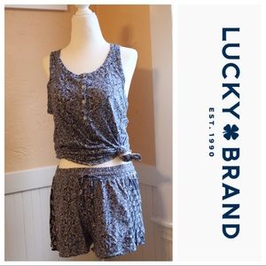 Lucky Brand Paisley Pajama Set